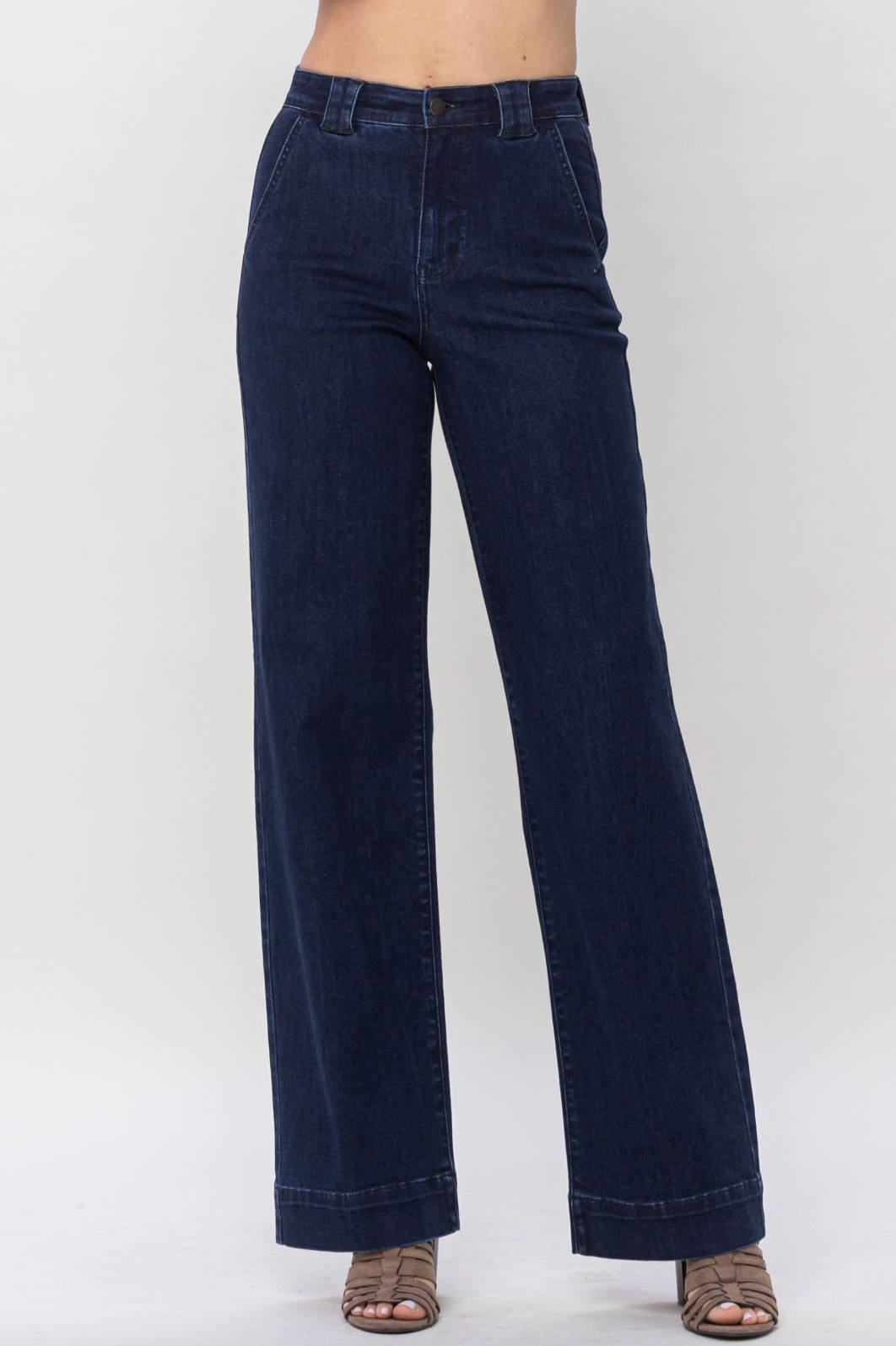 Judy Blue Wide Leg Trouser Flare Jeans