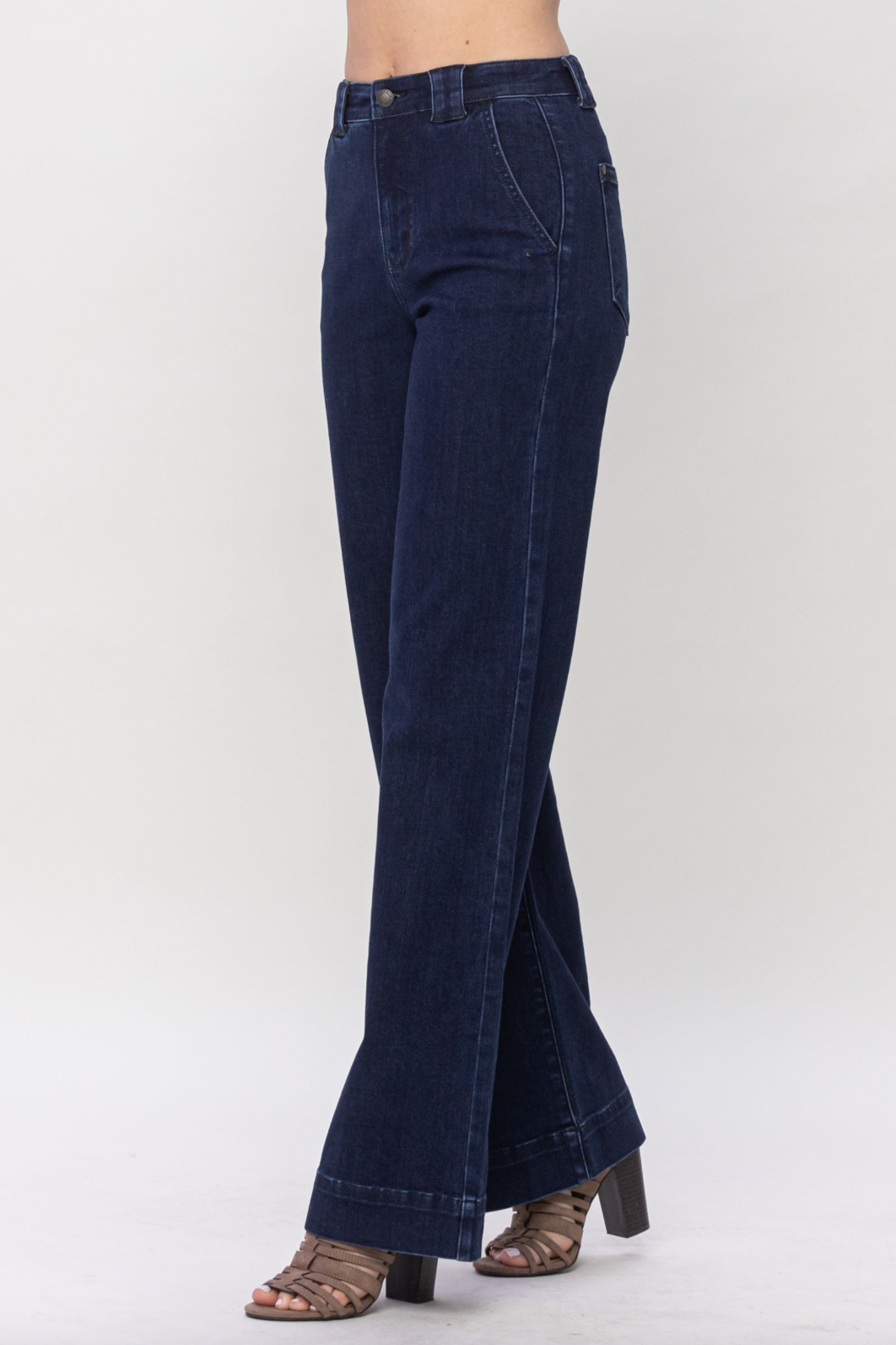 Judy Blue Wide Leg Trouser Flare Jeans