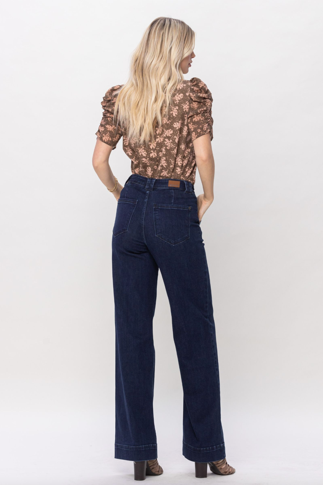 Judy Blue Wide Leg Trouser Flare Jeans