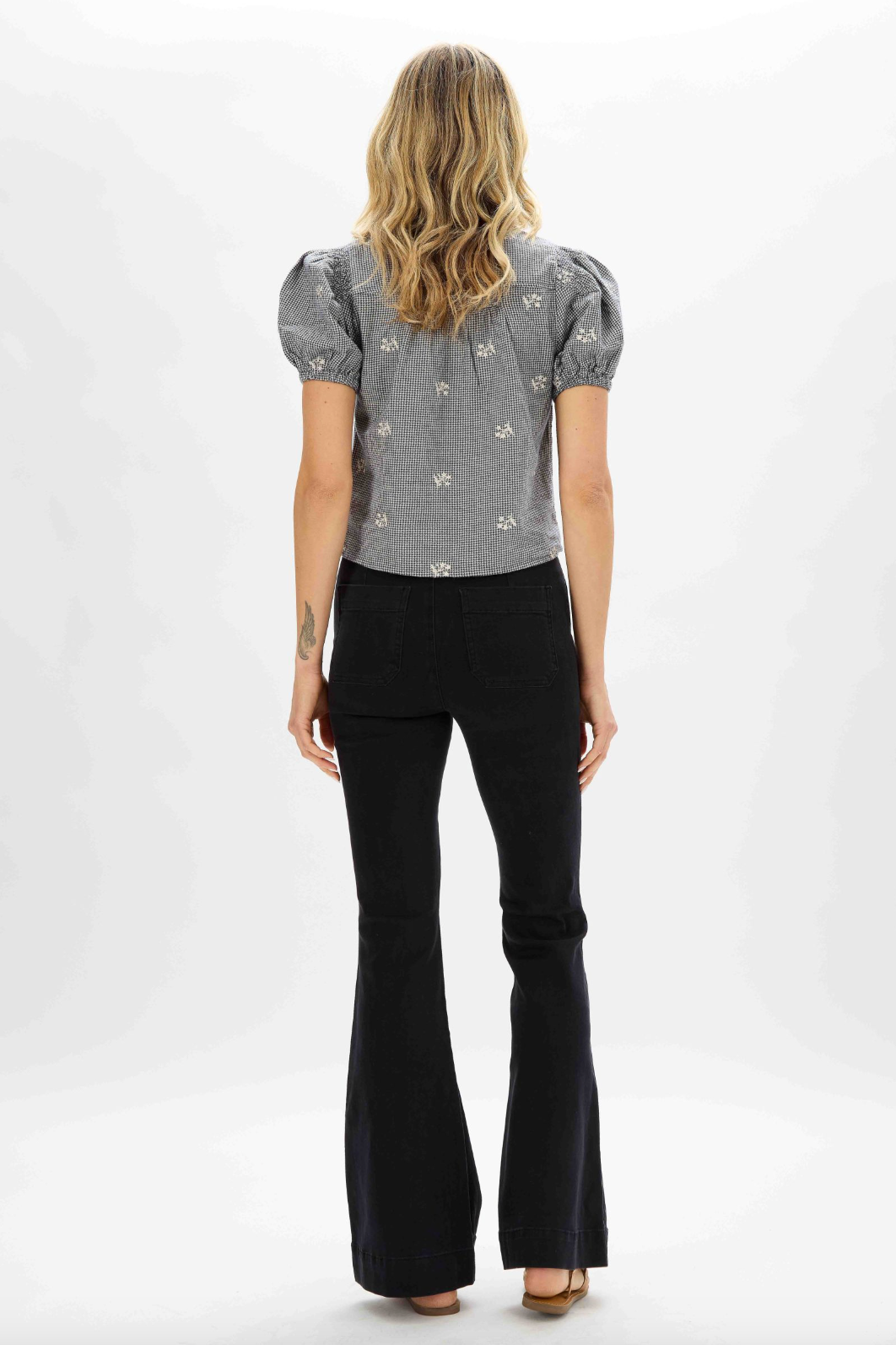 Judy Blue Black Pull-On Trouser Flare Jeans
