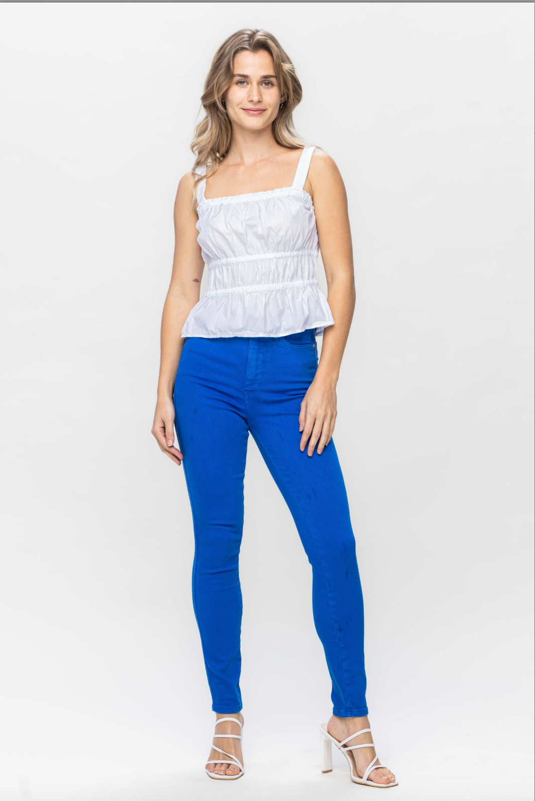 Judy Blue Tummy Control Skinny Jeans - Cobalt