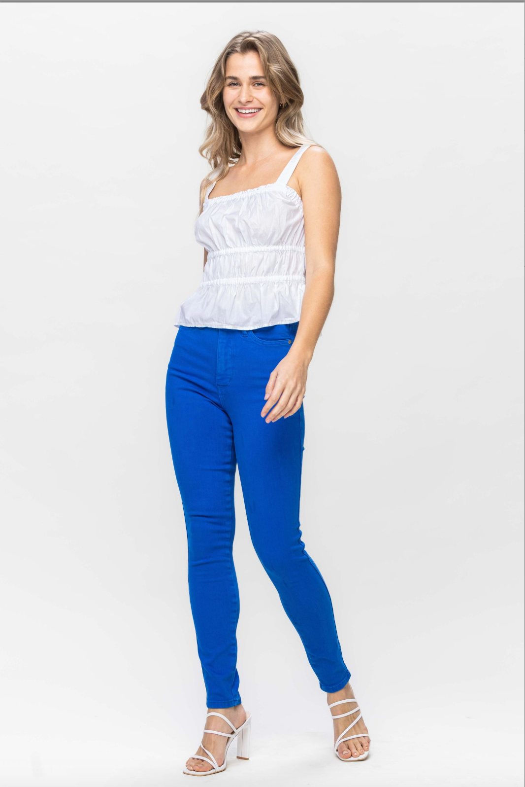 Judy Blue Tummy Control Skinny Jeans - Cobalt