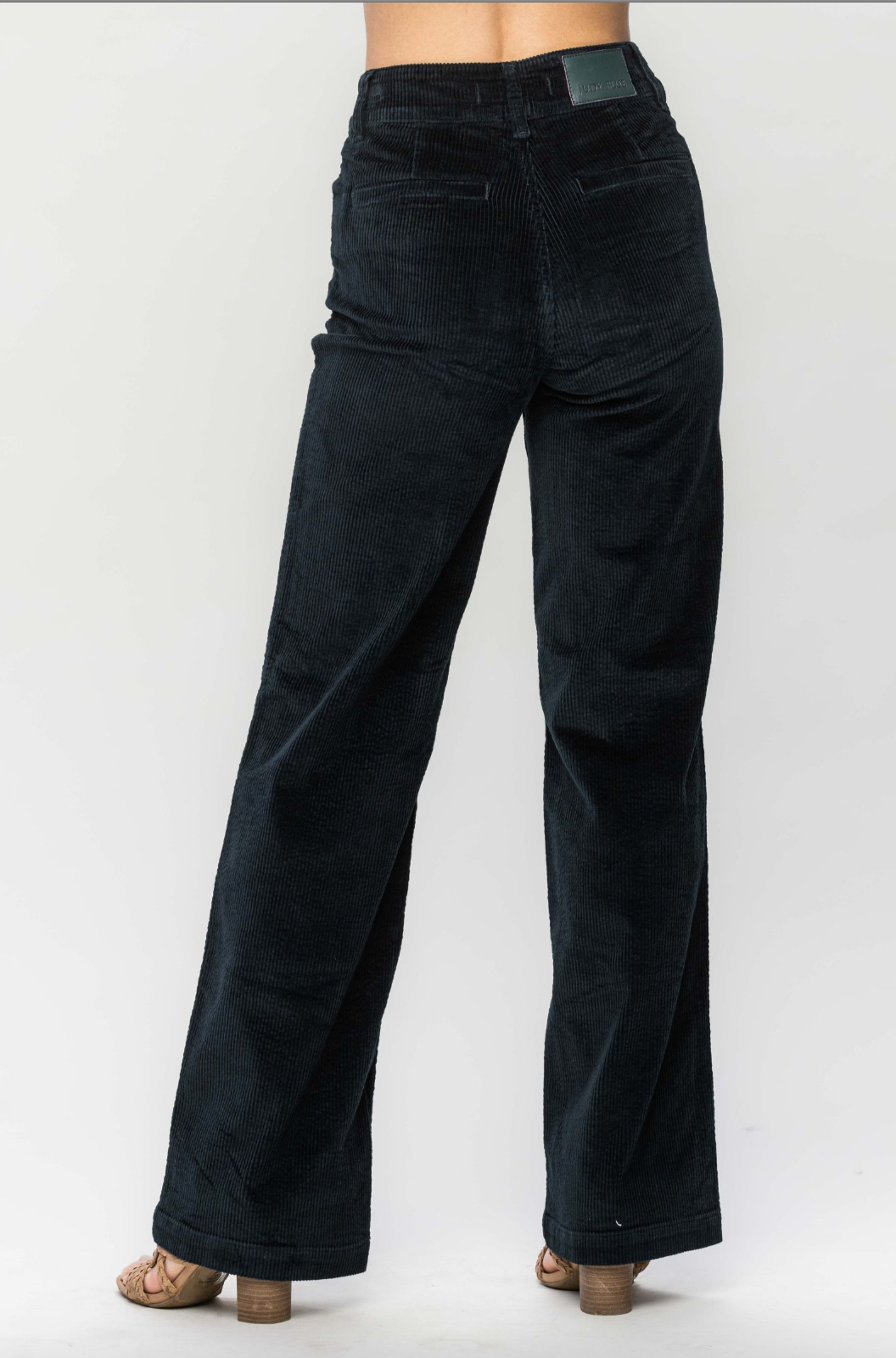 Judy Blue Wide Leg Corduroy Trouser - Emerald