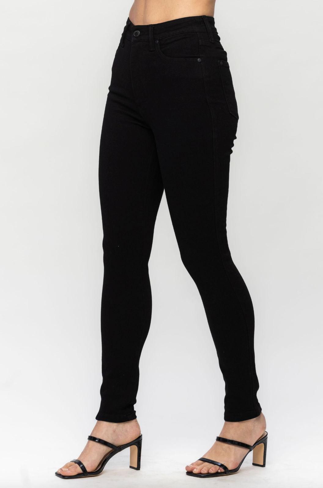 Judy Blue Tummy Control Skinny Jeans - Black