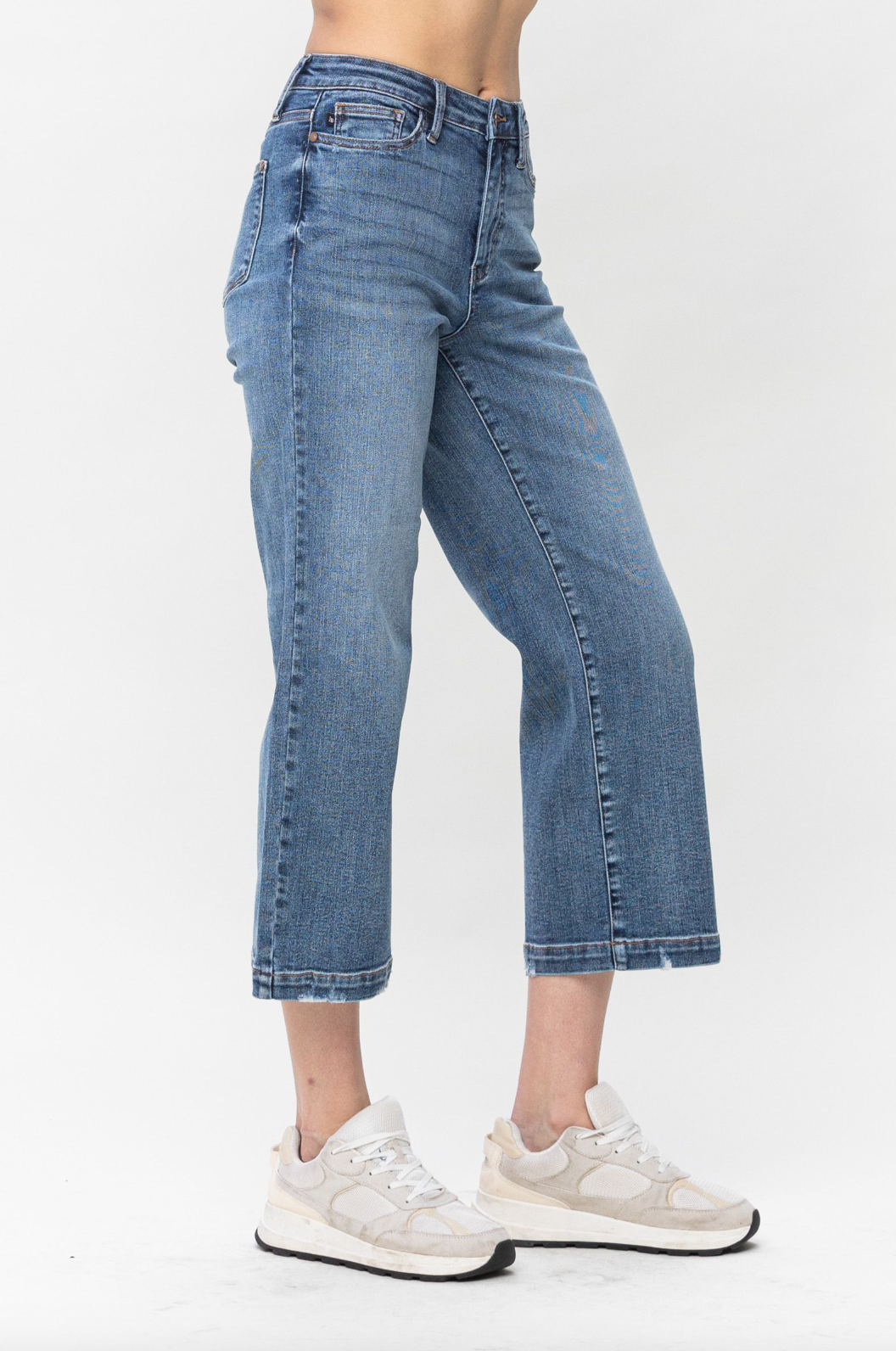 Judy Blue Vintage Wash Wide Leg Crops