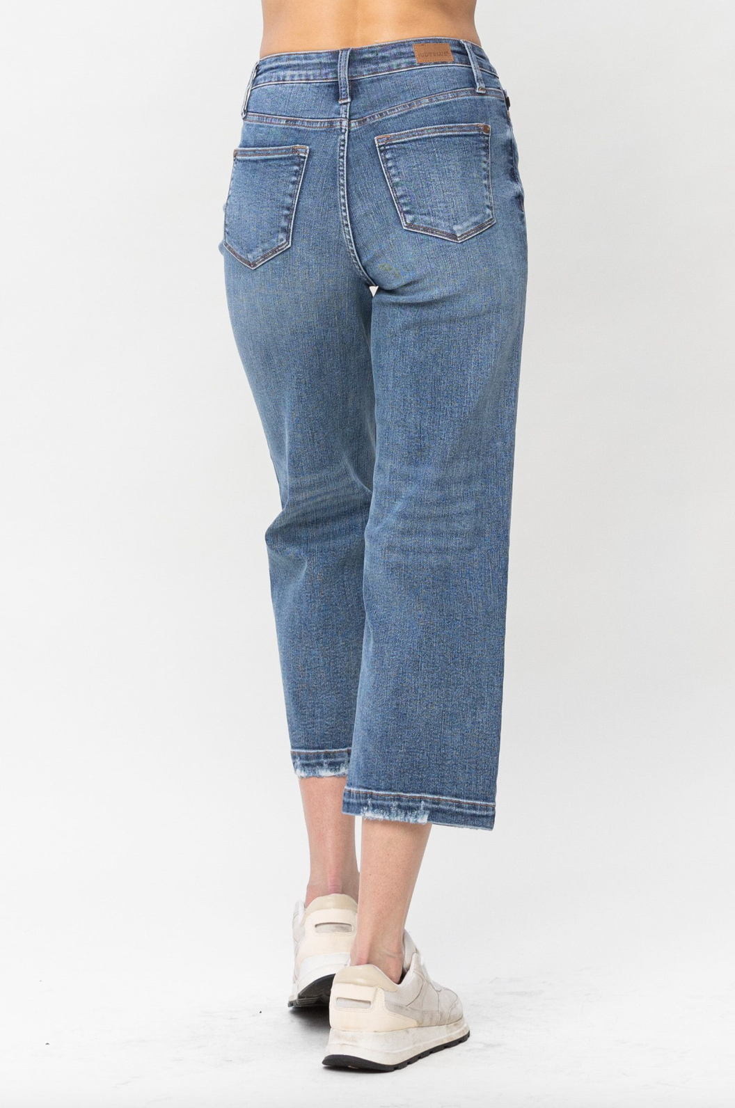 Judy Blue Vintage Wash Wide Leg Crops