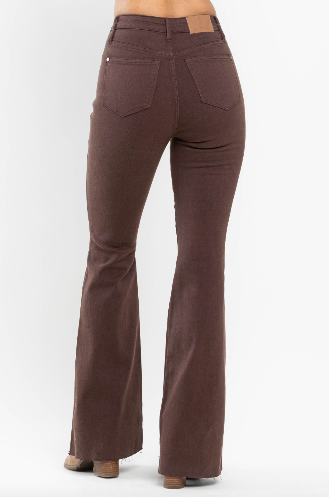 Judy Blue Tummy Control Flare Jeans - Espresso