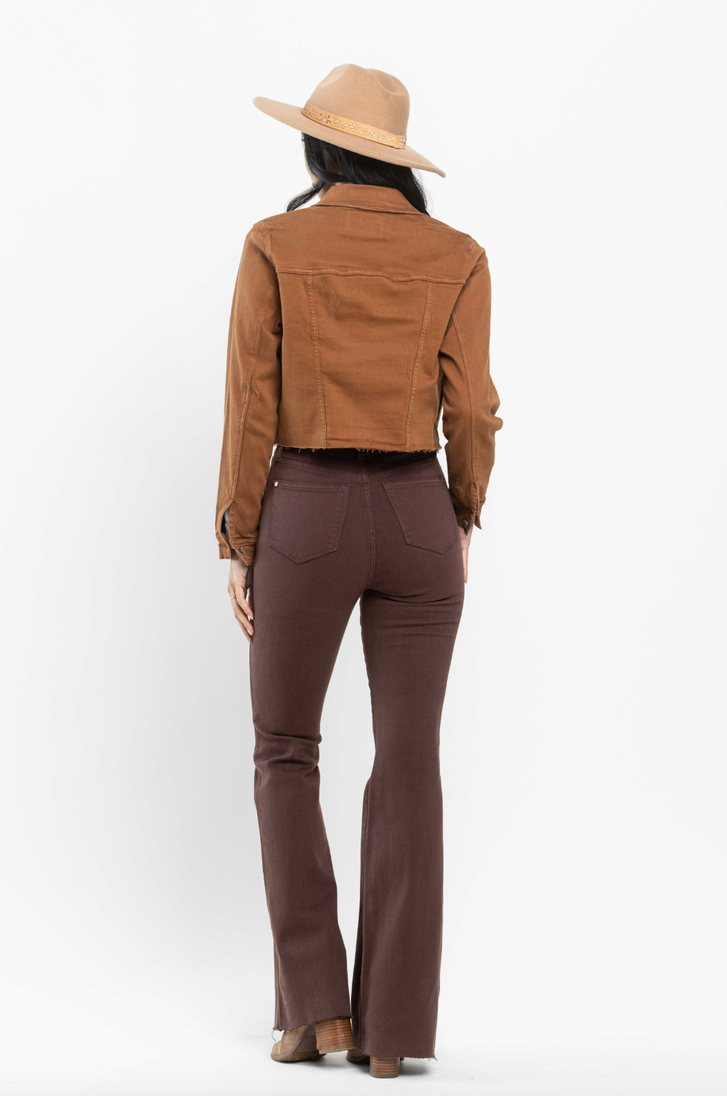 Judy Blue Tummy Control Flare Jeans - Espresso