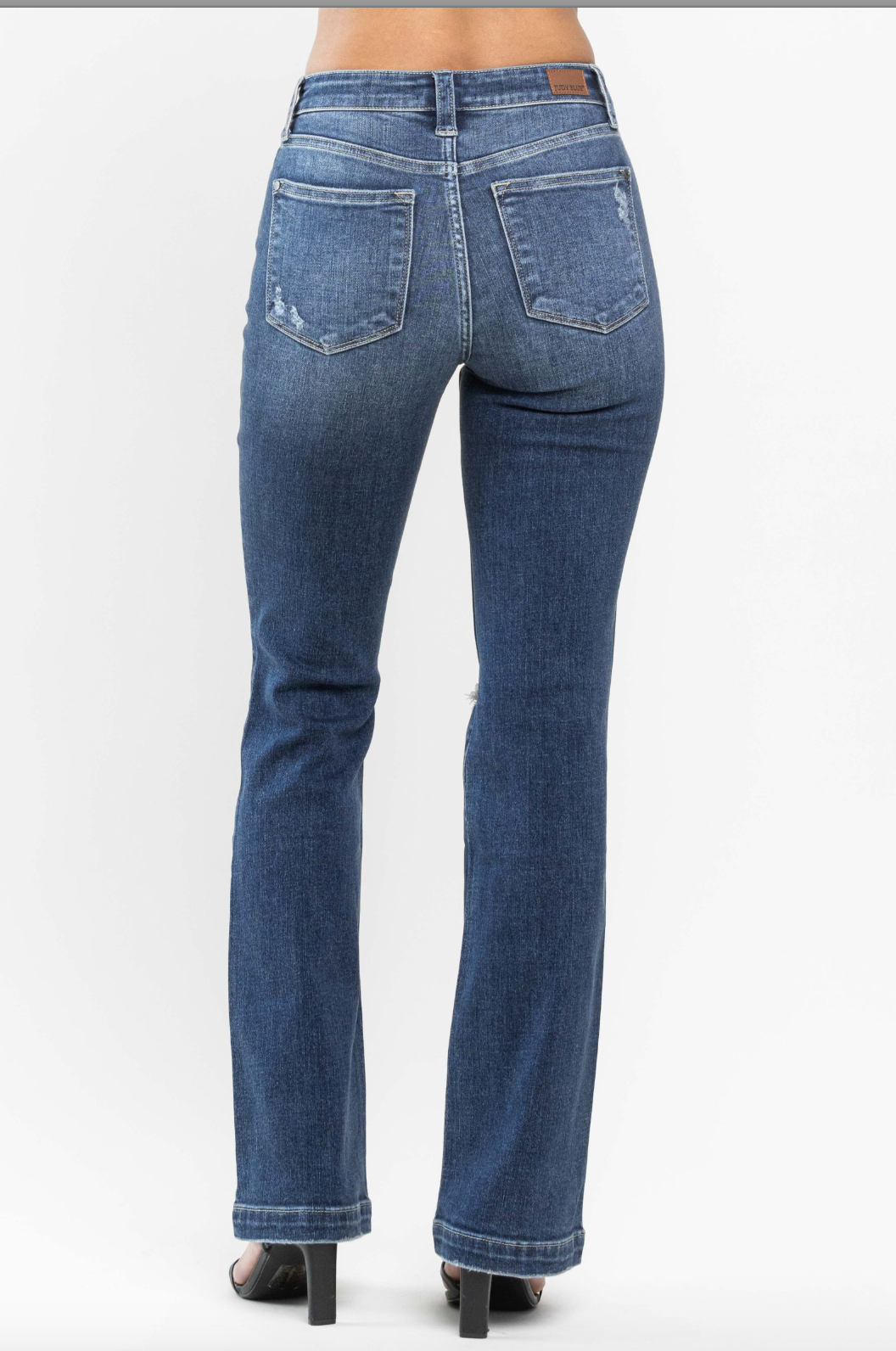 Judy Blue Hand Sand Destroyed Bootcut Jeans