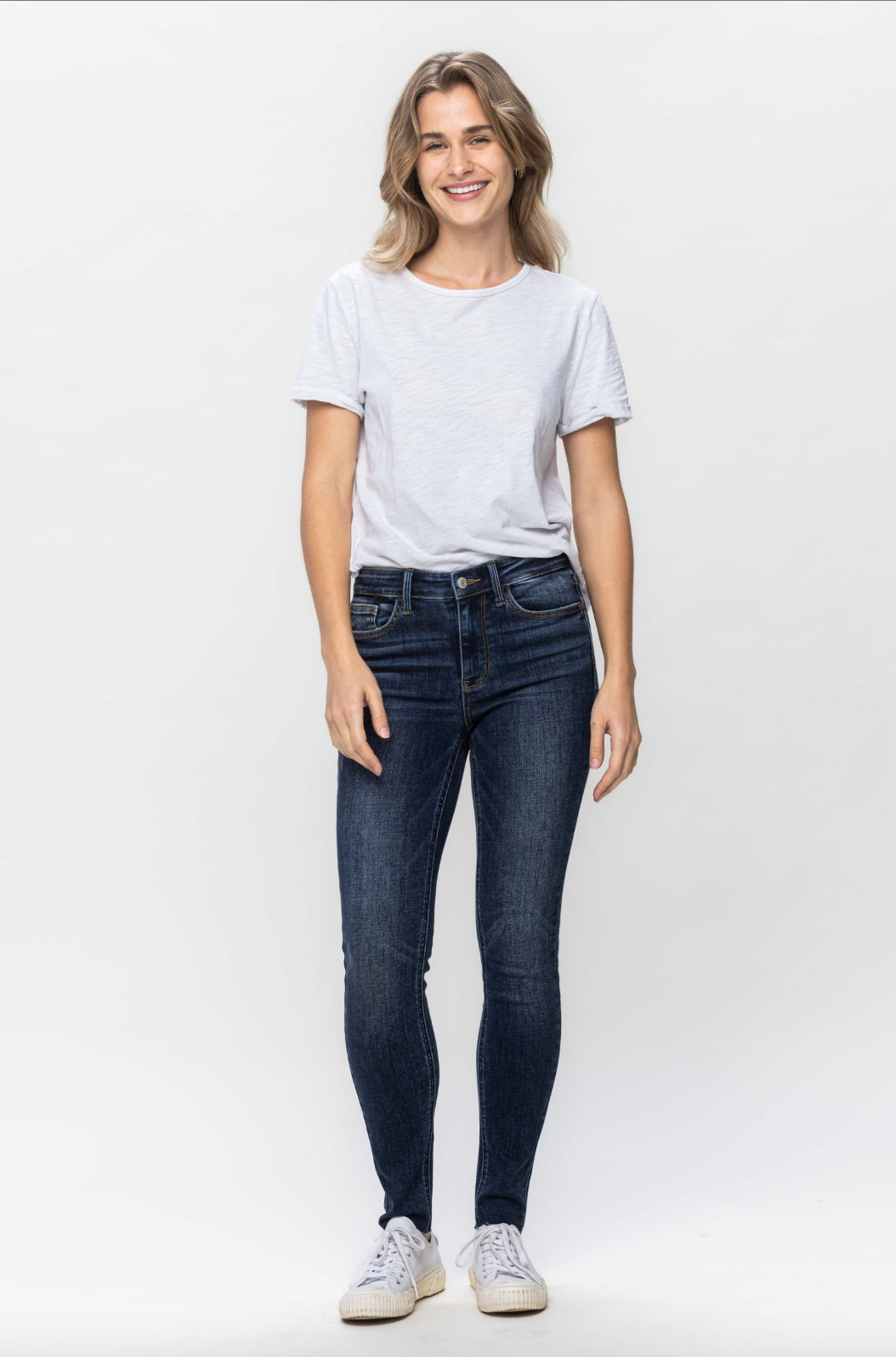 Judy Blue Vintage Raw Hem Skinny Jeans