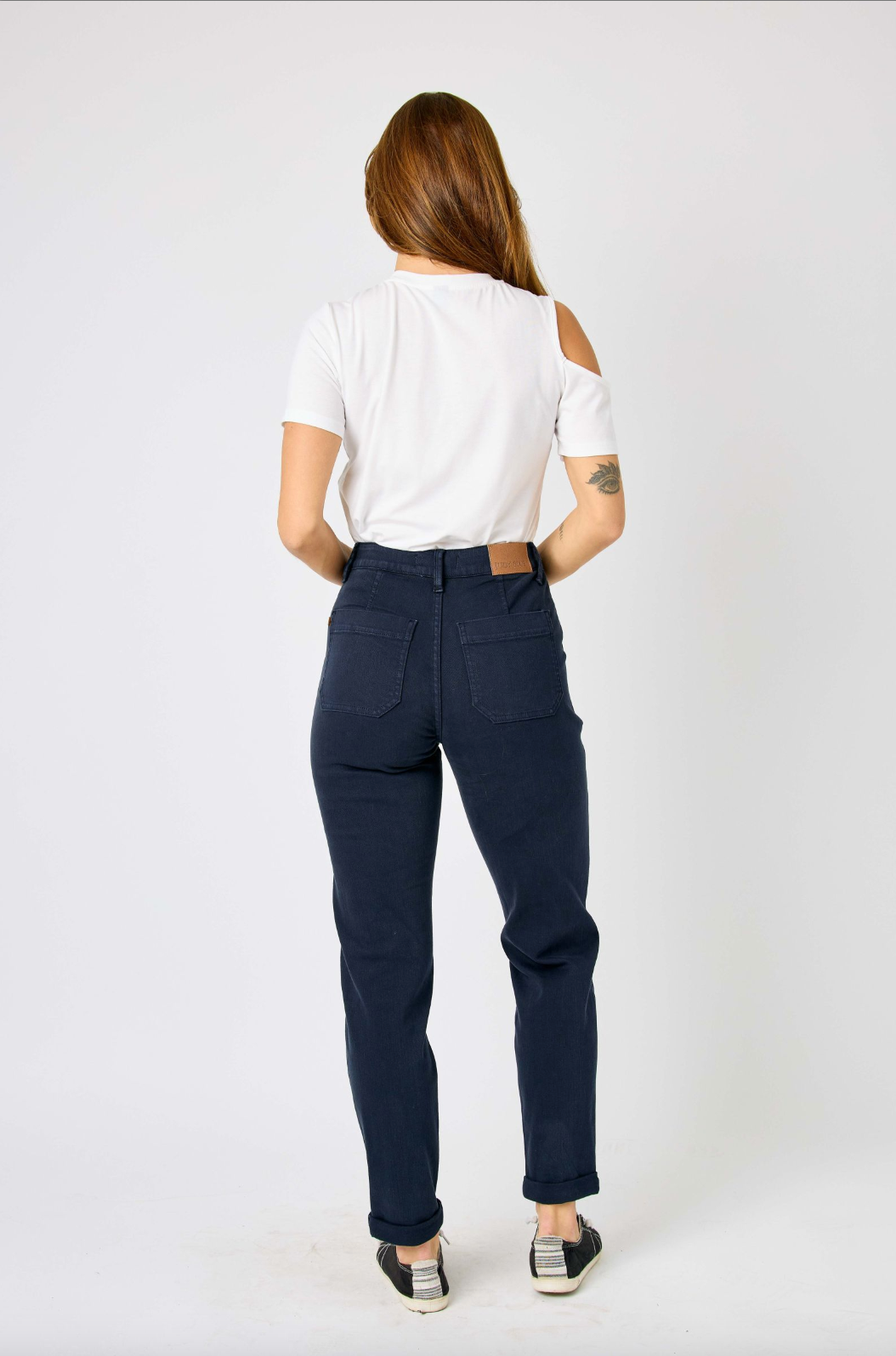 Judy Blue Double Cuff Joggers - Navy