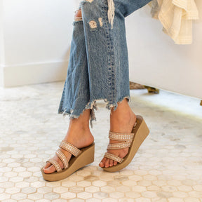 Witley Wedge Sandal - Taupe