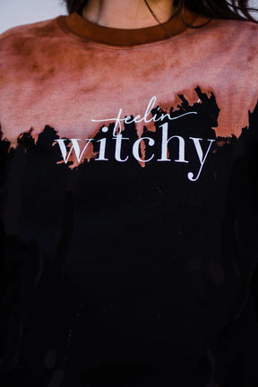 Feelin' Witchy Bleached Sweatshirt