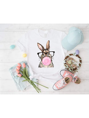 Bubblegum Bunny Spring Easter Graphic Tee