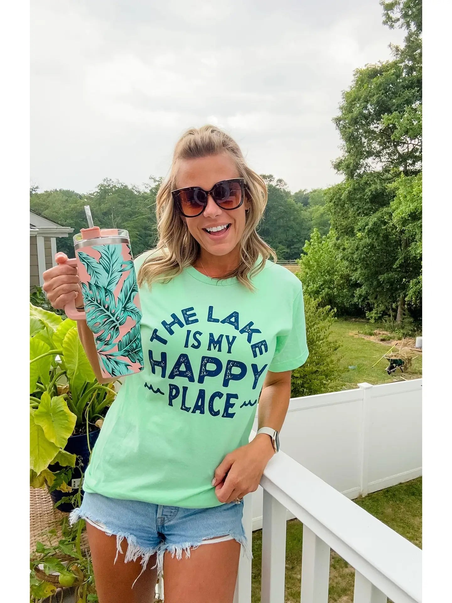 The Lake Is My Happy Place Graphic Tee