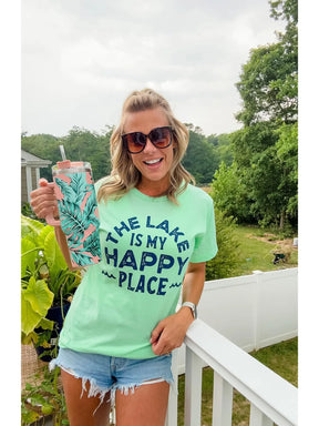 The Lake Is My Happy Place Graphic Tee