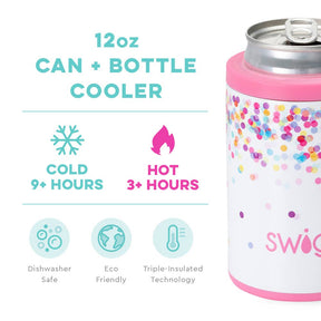 Swig Confetti Can + Bottle Cooler (12oz)