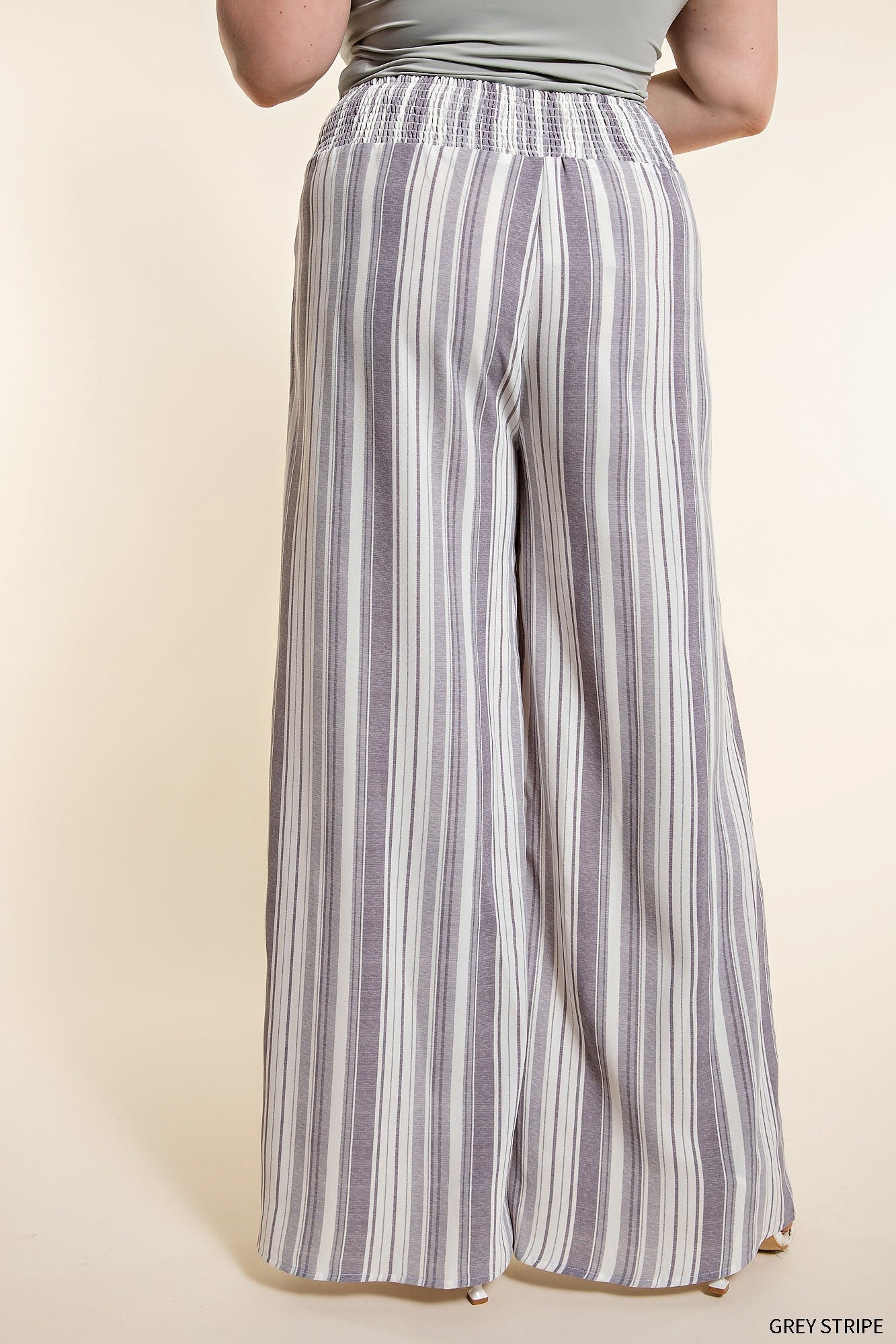 One to Remember Tie Front Pants - Grey