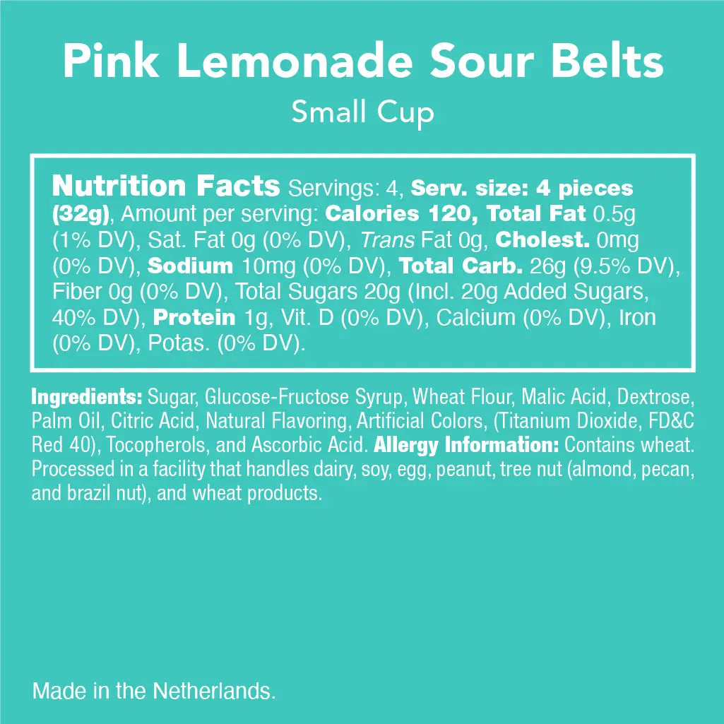 Candy Club - Pink Lemonade Sour Belts