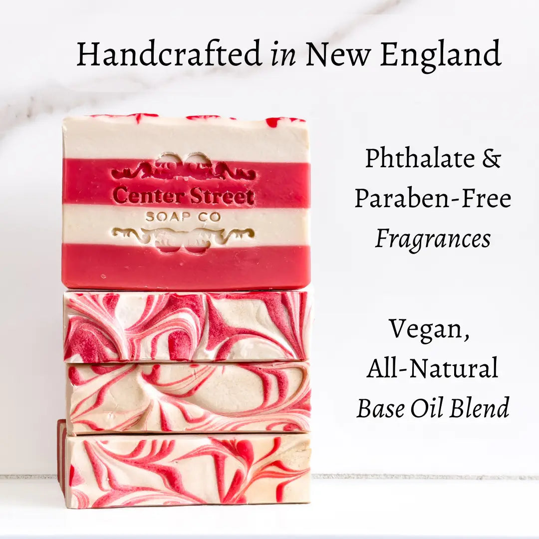 Handcrafted in New England 
Phthalate and paraben free fragrances
Vegan, all natural base oil blend