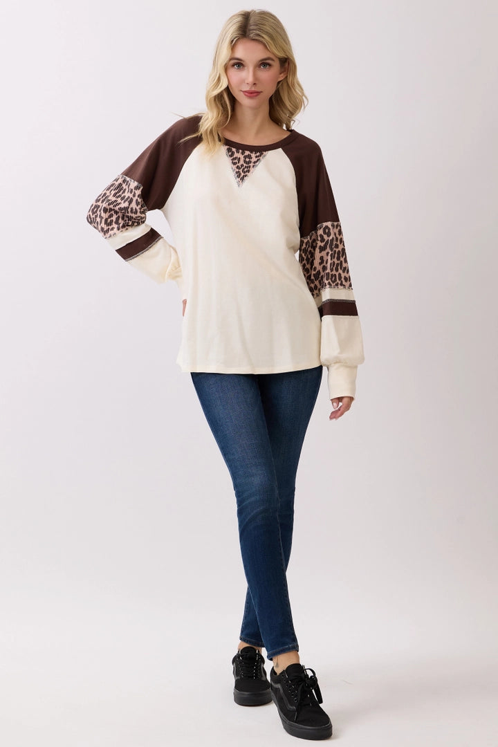 On Our Own Pullover Top - Chocolate
