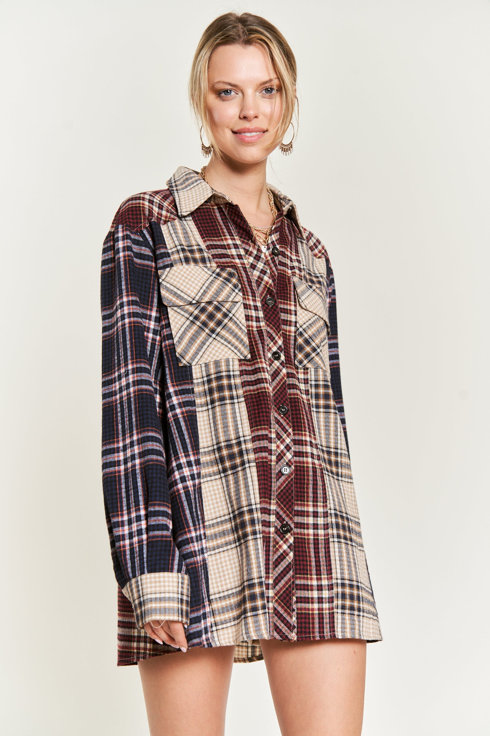 Heard it Before Button Down Shirt Dress