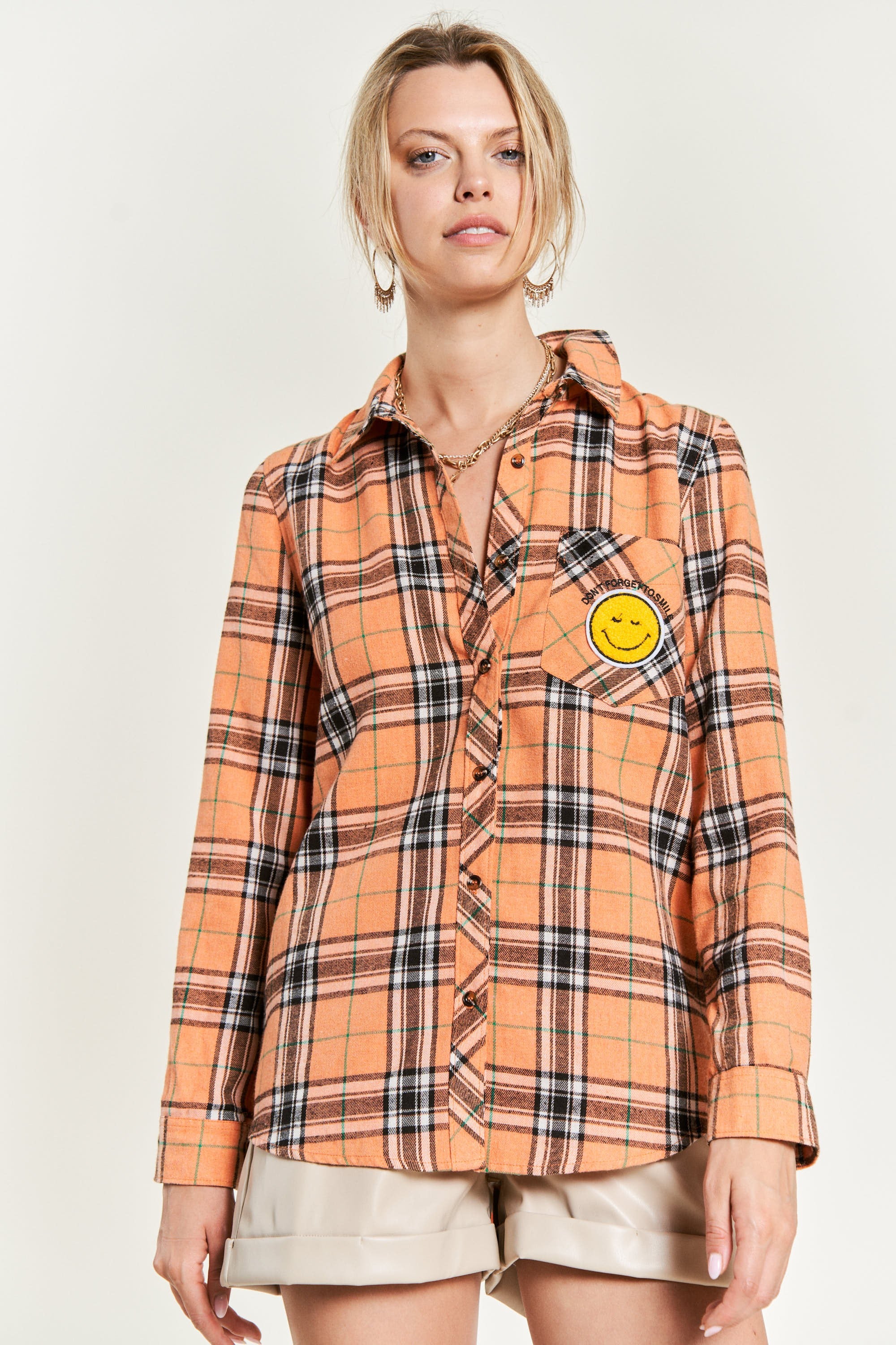 Put a Smile On Button Down