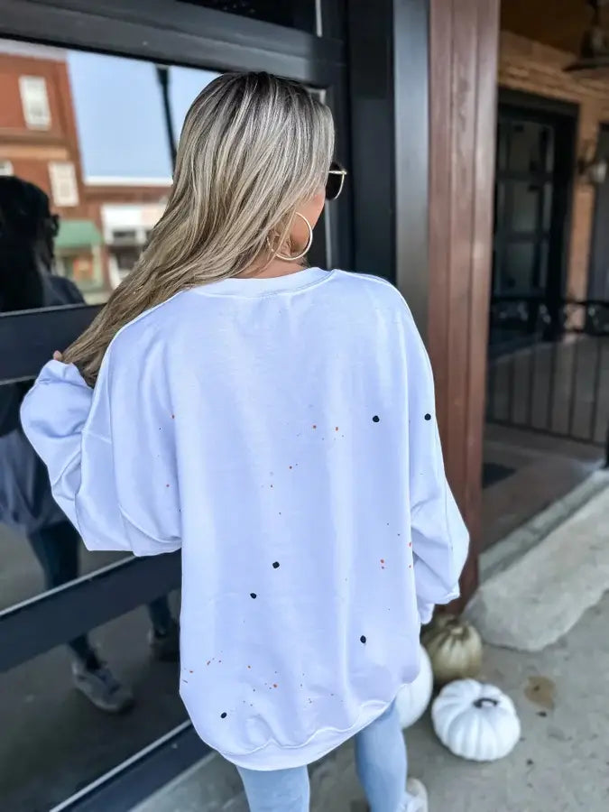 Salem Witch Company Paint Splatter Sweatshirt