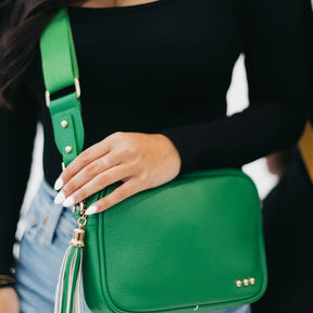 Callie Canvas Adjustable Strap - Emerald