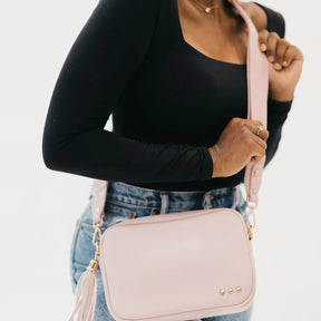 Callie Canvas Adjustable Strap - Blush