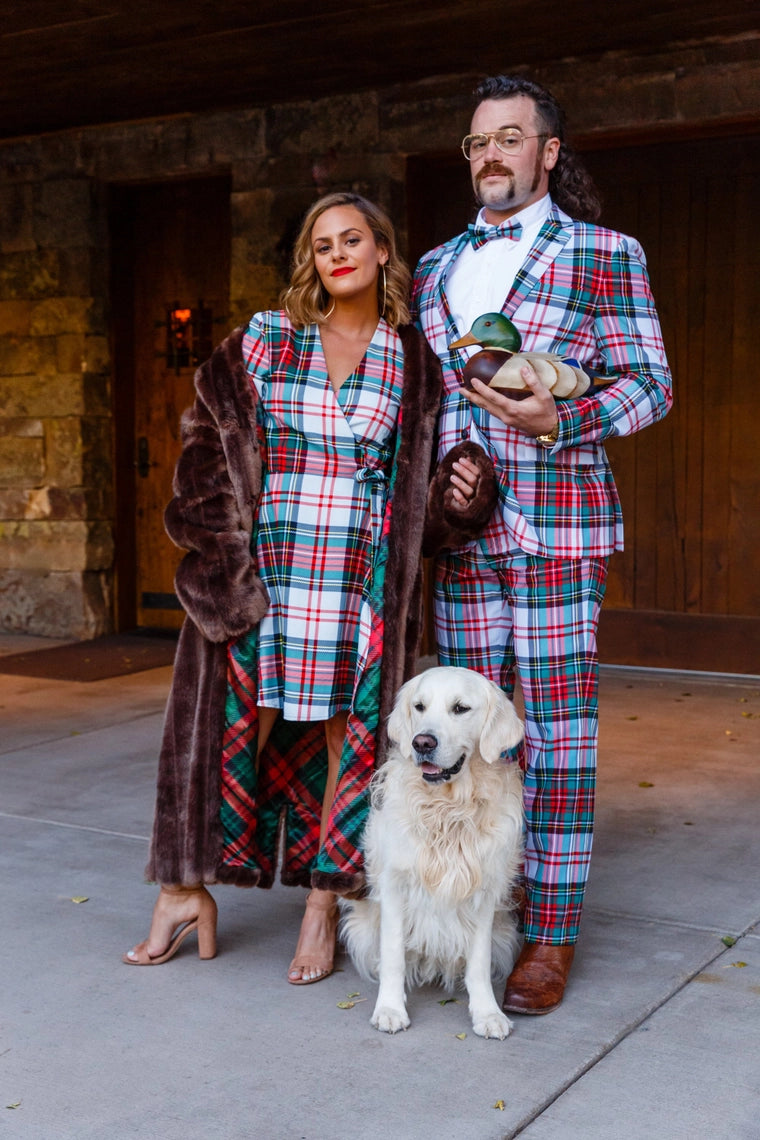 Scotch On The Rocks Plaid Christmas Dress