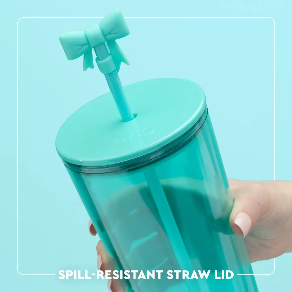 Spill- Resistant Straw Lid