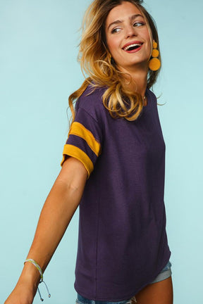 Pack Your Gear Game Day Tee - Purple/Yellow