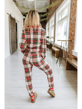 Mrs. Claus Plaid Christmas Pajamas