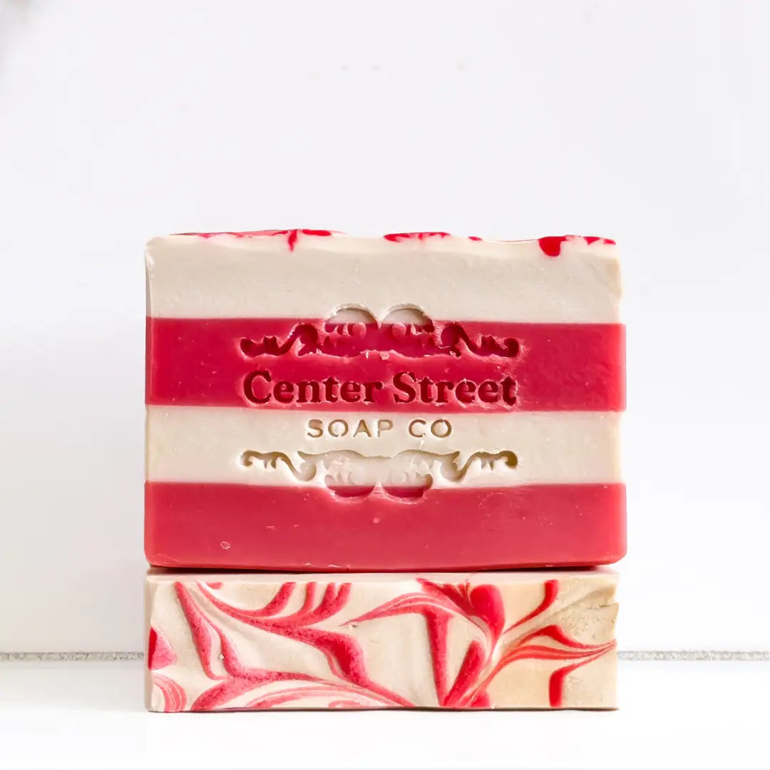 Candy Cane & Alpine Handmade Soap Bar Gift Set