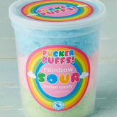 Pucker Puffs Sour Rainbow Cotton Candy