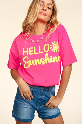 Hello Sunshine Short Sleeve Pullover