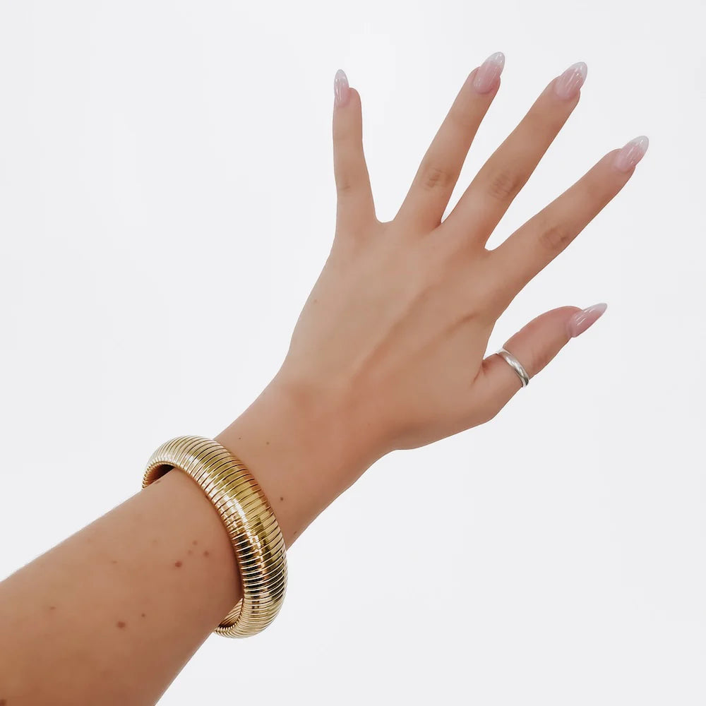Fierce Finley Bangle Bracelet - Gold
