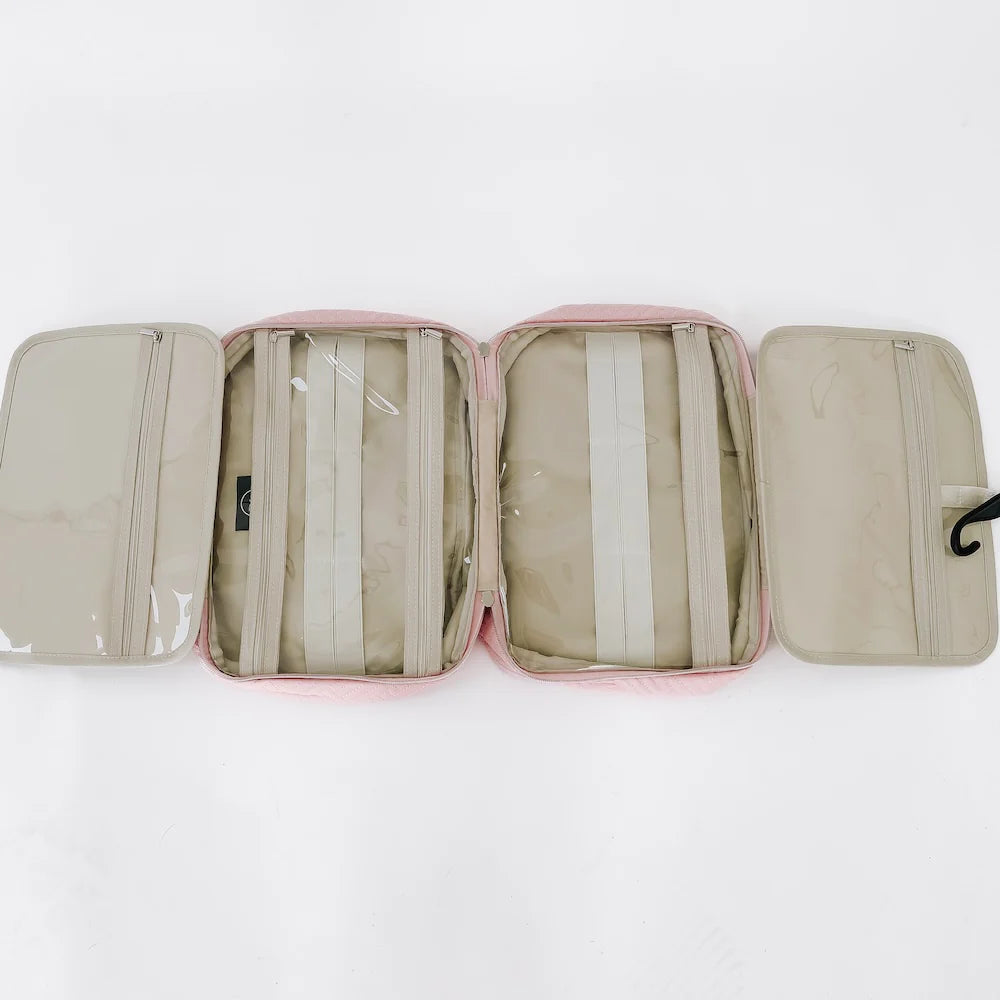 Flora Travel Toiletry Bag - Pink