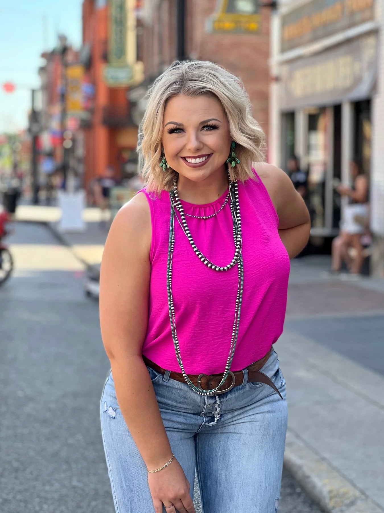 Here's Your One Tank - Fuchsia