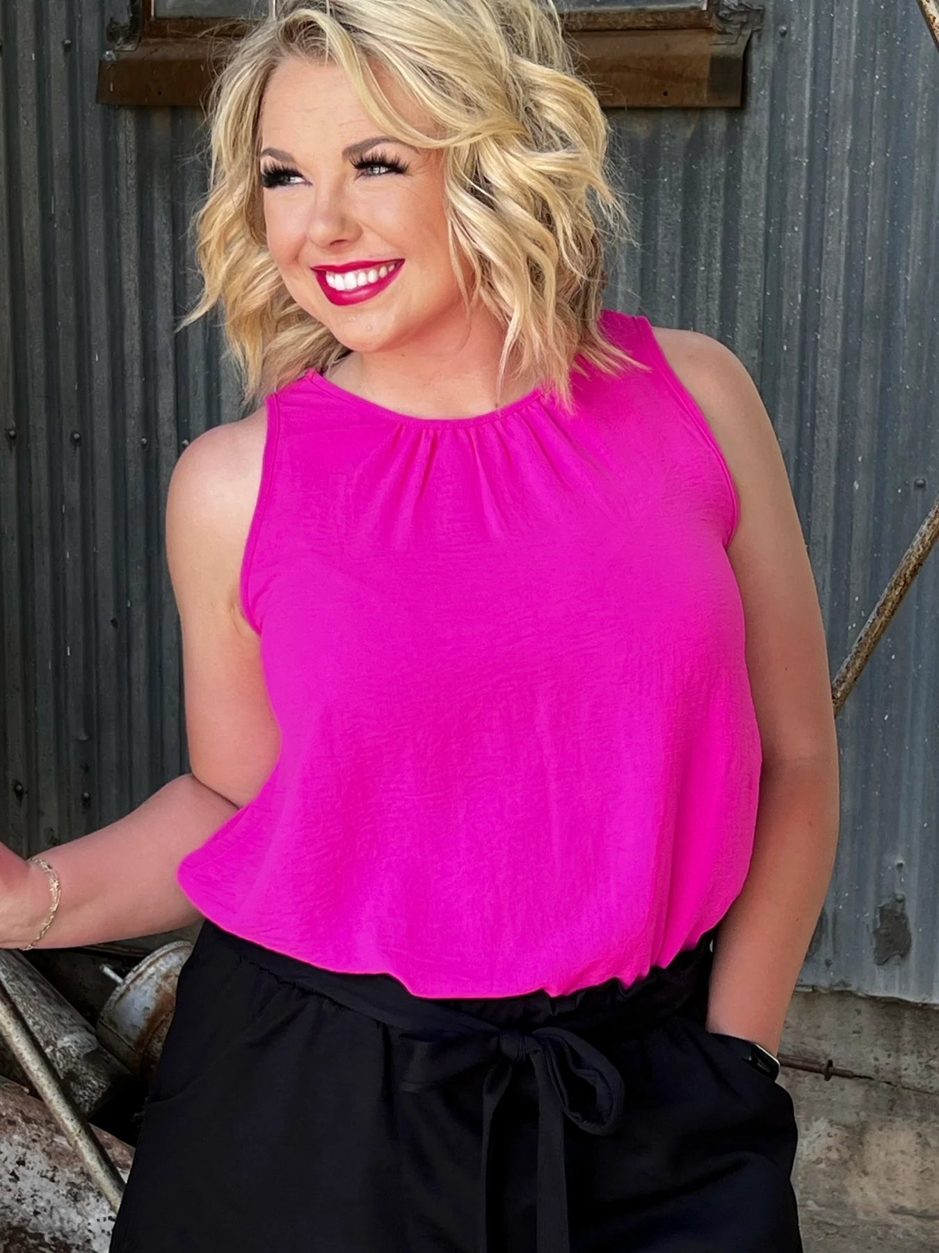 Here's Your One Tank - Fuchsia