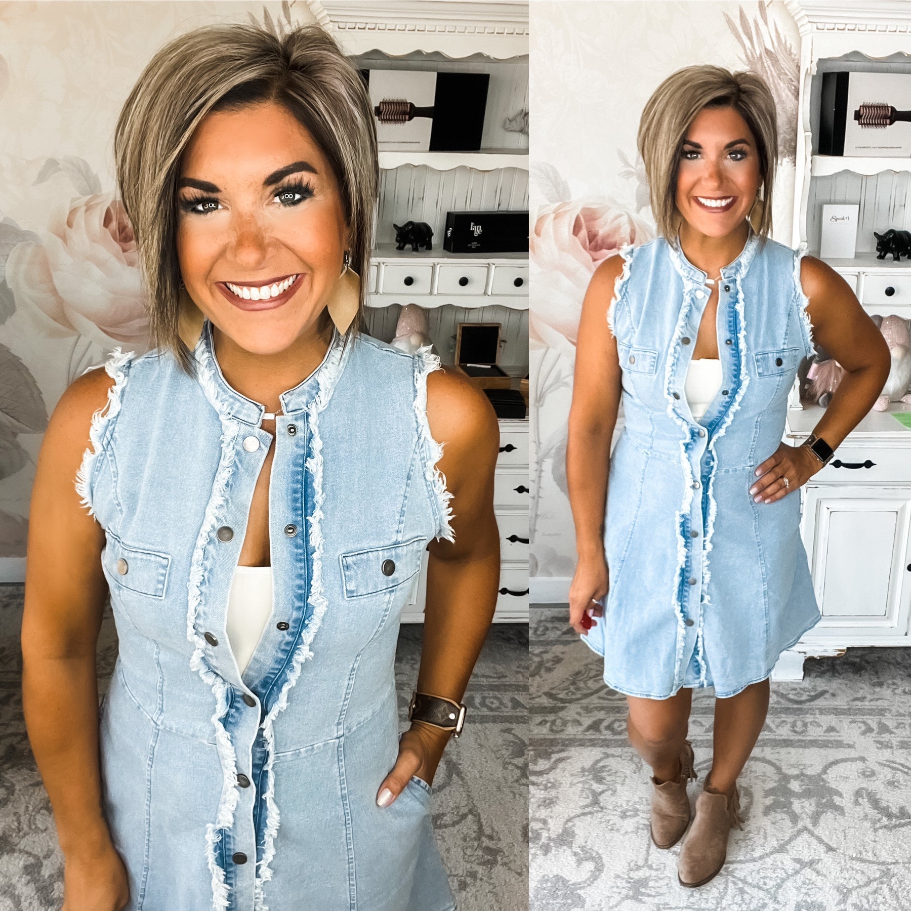 Just What You Need Denim Dress