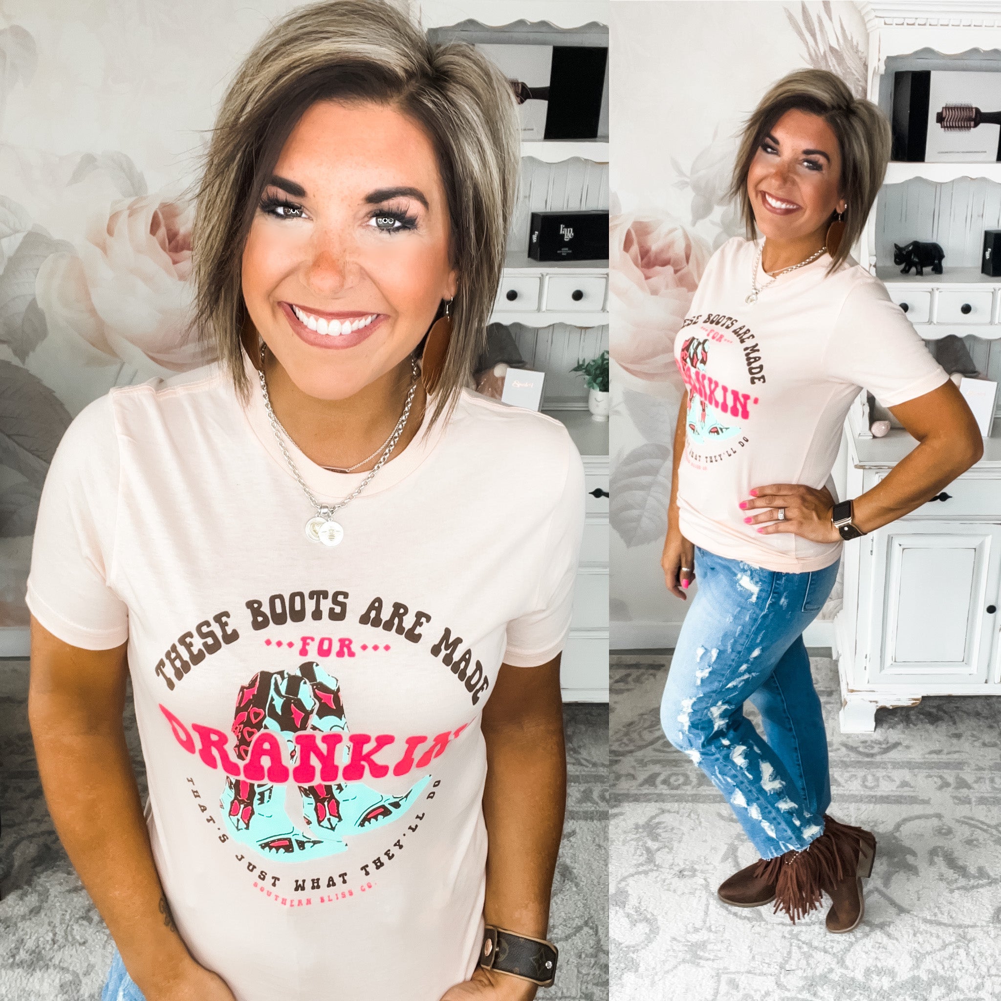 Boots Made For Drankin’ Graphic Tee