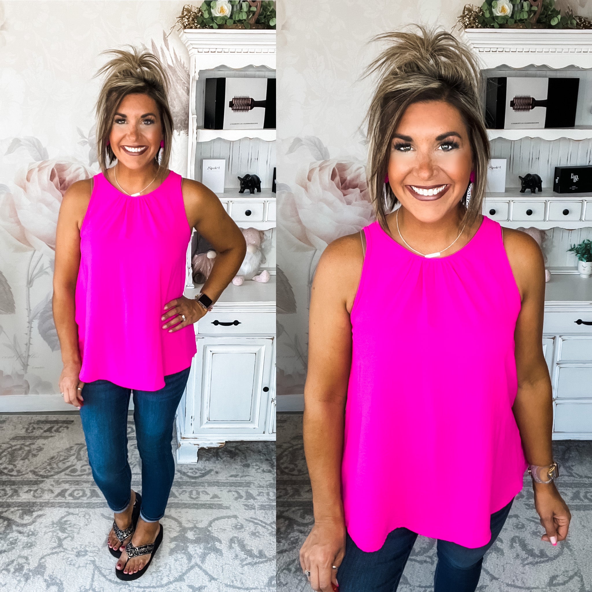 Here's Your One Tank - Fuchsia