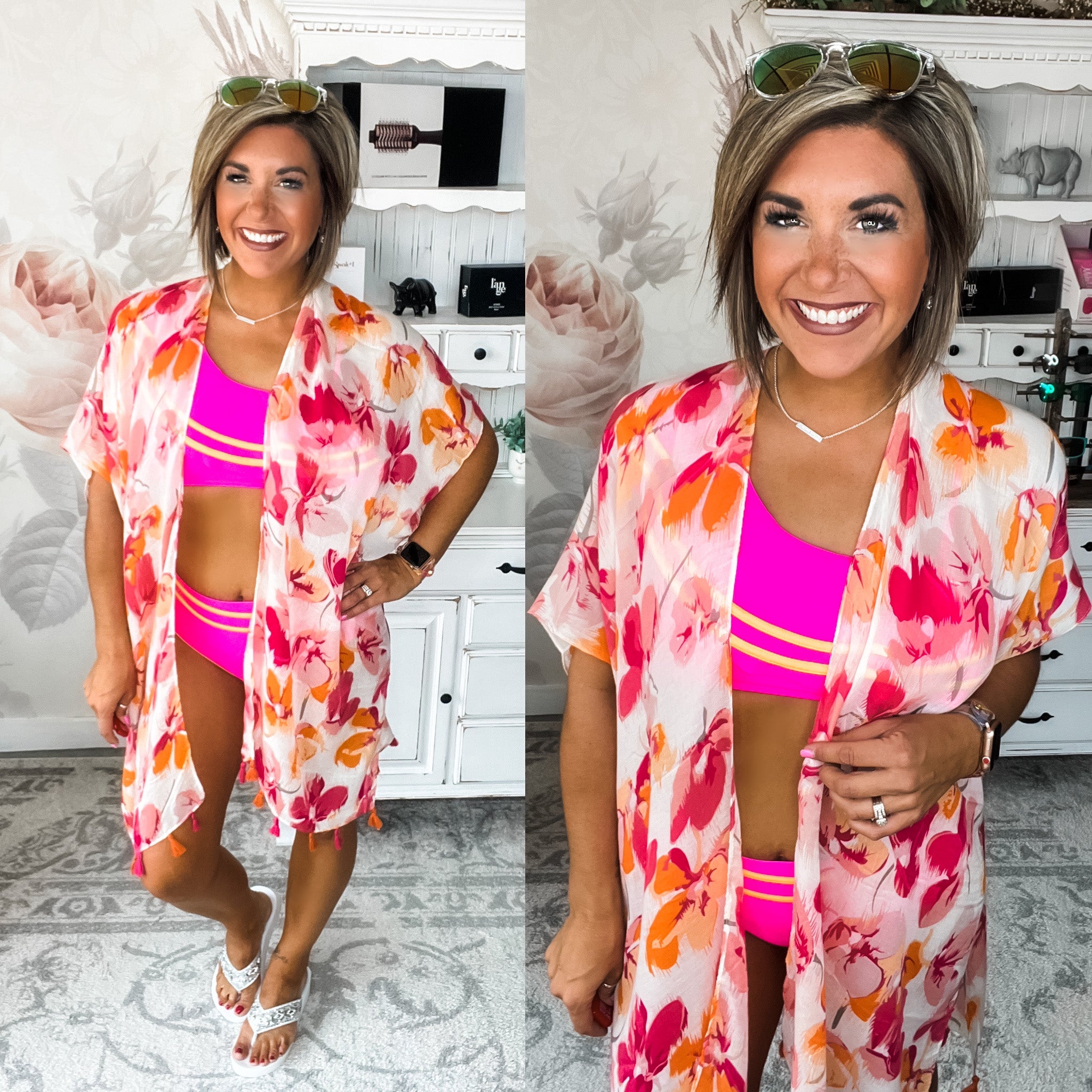 Sail Away with Me Swimsuit - Fuchsia