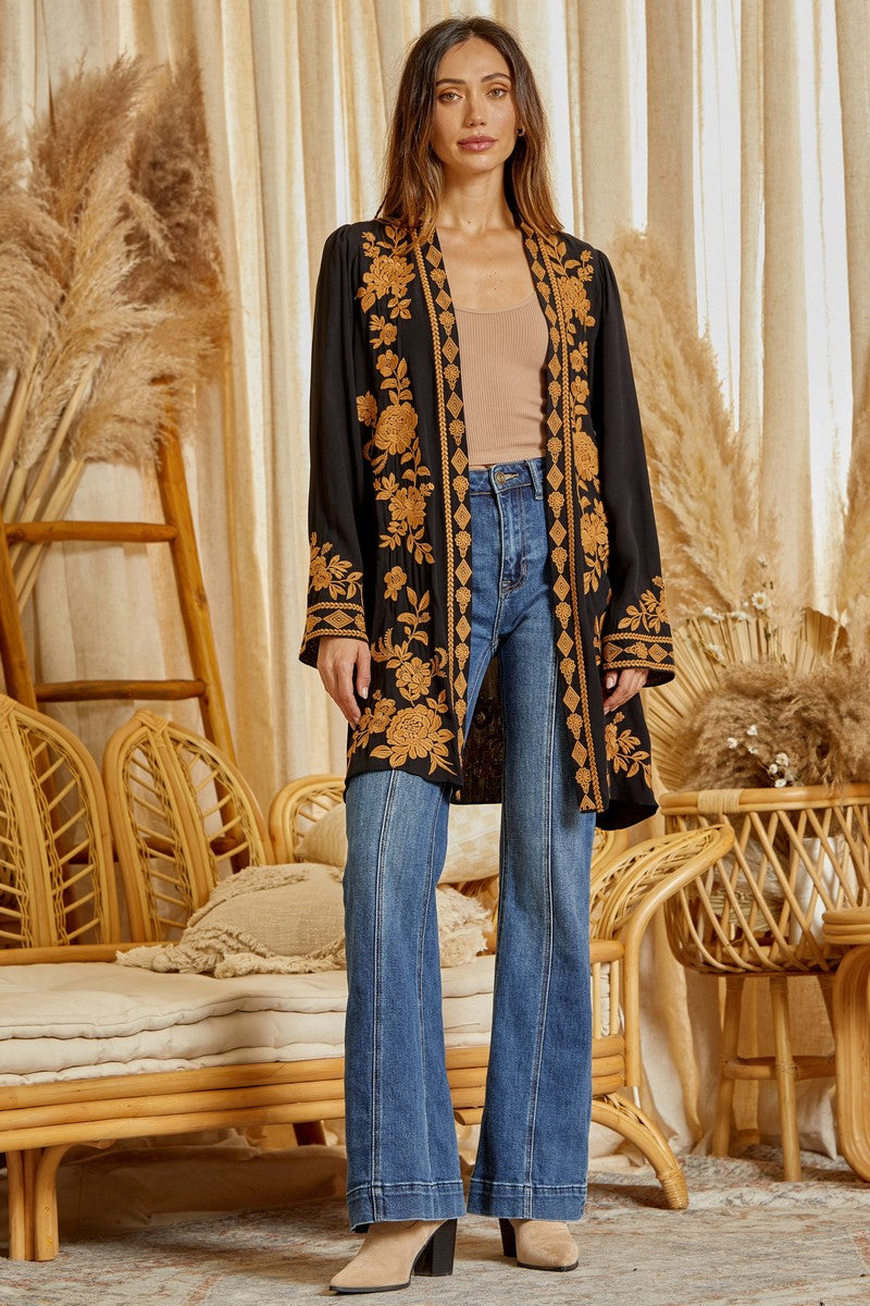 In the Breeze Embroidered Kimono