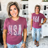 USA Destroyed Graphic Tee
