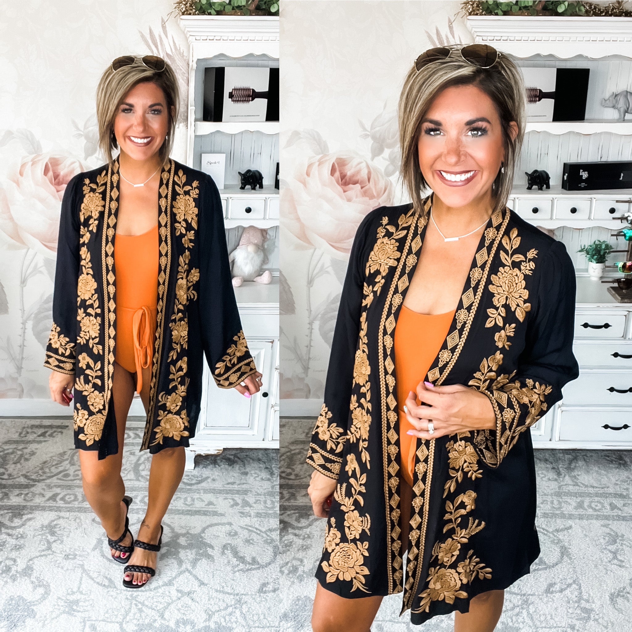 In the Breeze Embroidered Kimono
