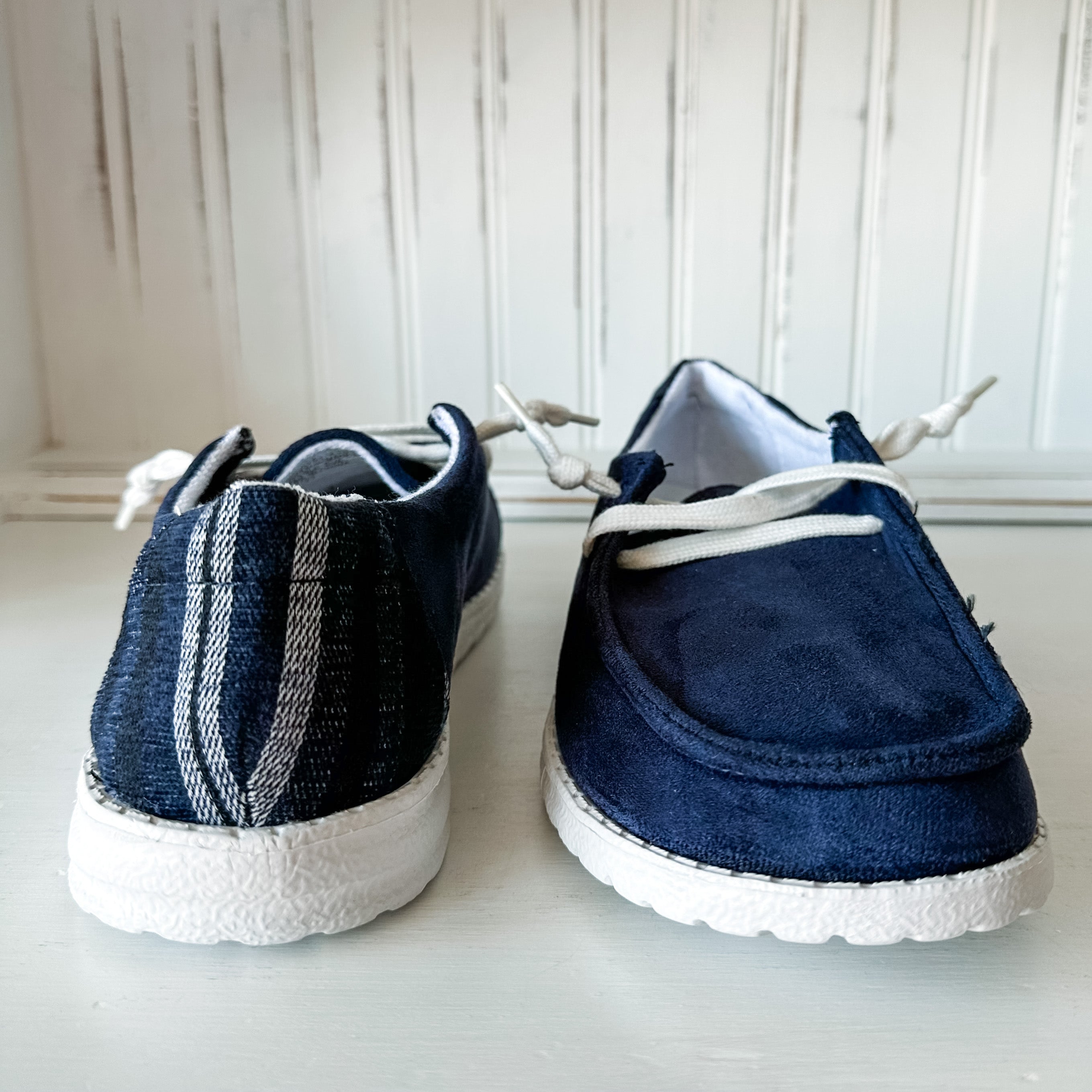 Poppy Suede Slip-on Shoe - Navy