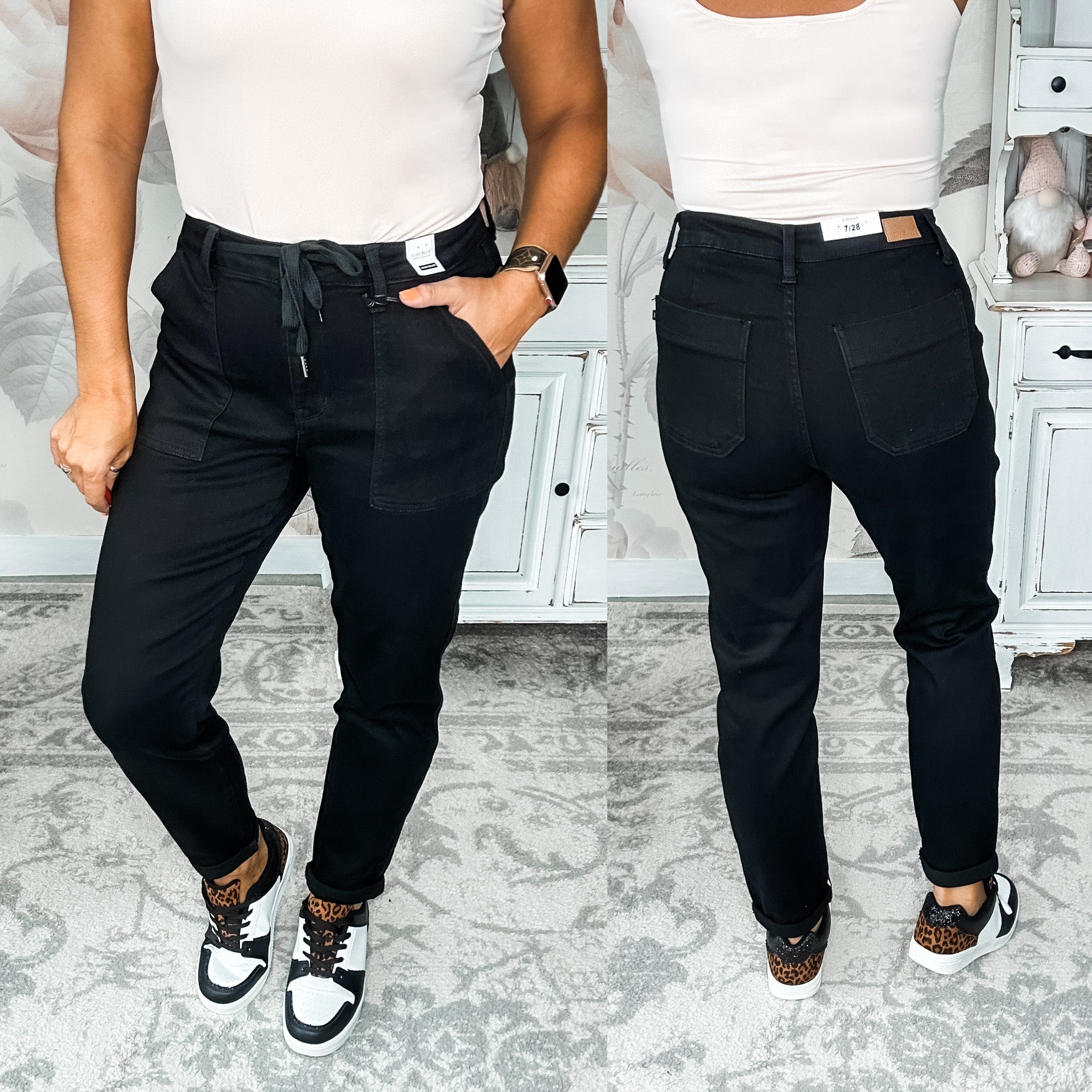 Judy Blue Jet Black Jogger Jeans